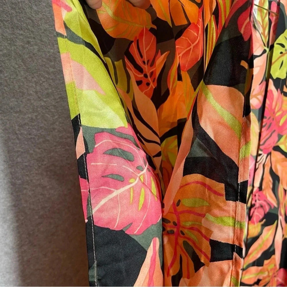 Chico’s NWOT Palm Print Tie Front Kimono - Picture 9 of 10